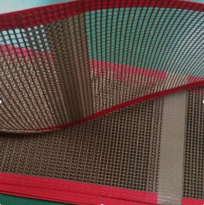 حزام ناقل شبكي PTFE من Bullnose مقاوم للحرارة