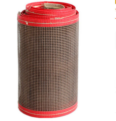 الحزام النقل الحراري عالي درجة الحرارة البني PTFE مغلفة الألياف الزجاجية السطح غير اللاصق