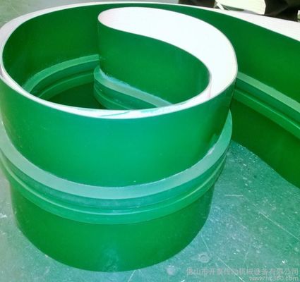 3mm الأخضر PVC ناقل حزام السلس لامعة الغذاء الصف ارتفاع درجة الحرارة الحزام الناقل