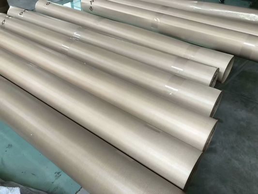 العازلة المنسوجة عادي PTFE المغلفة الألياف الزجاجية النسيج 1200MM ماكس العرض