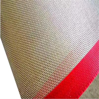 الدانتيل المعدني PTFE شبكة الحزام الناقل القلويات مقاومة للحرارة سمك 0.55 مم